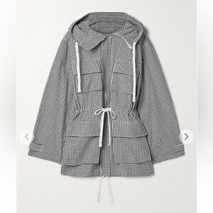 PROENZA SCHOULER WHITE LABEL
Nina Hooded Gingham Cotton and Linen-blend Jacket